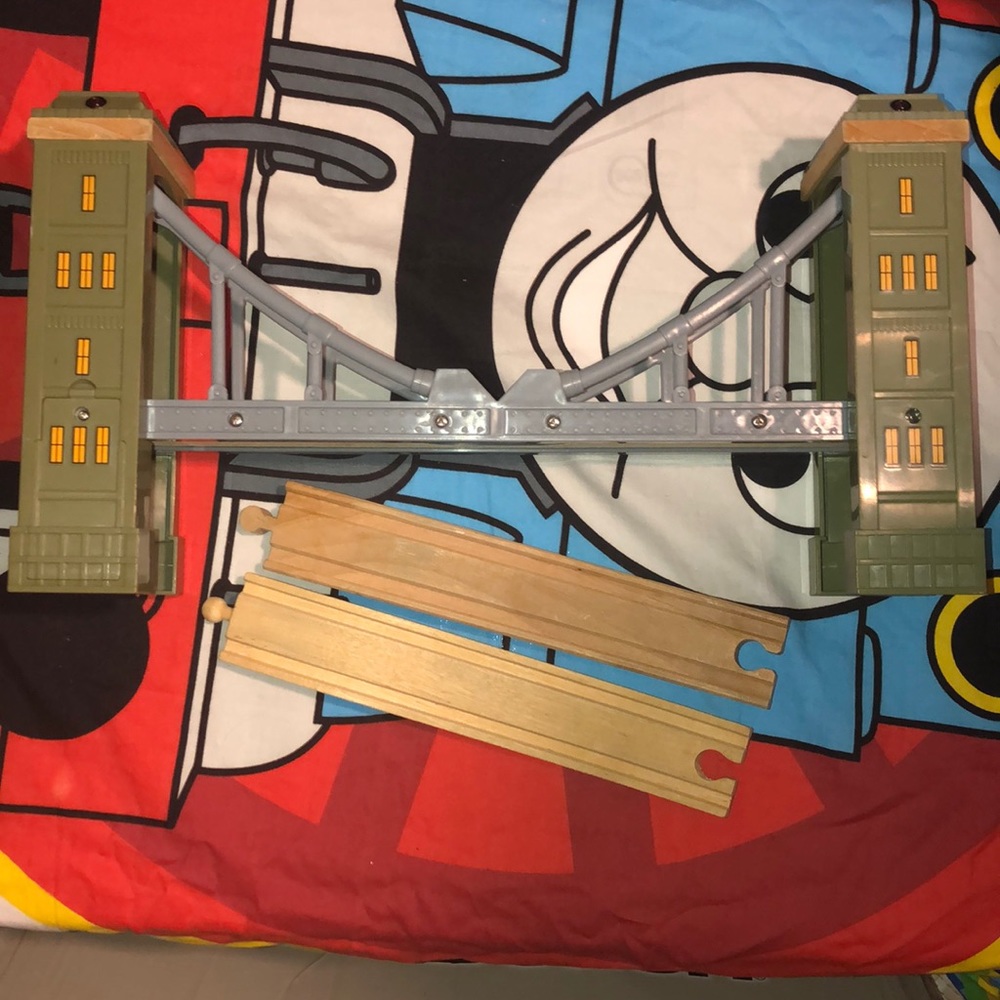 train bridge lights sounds W/ 2 ascending pcs